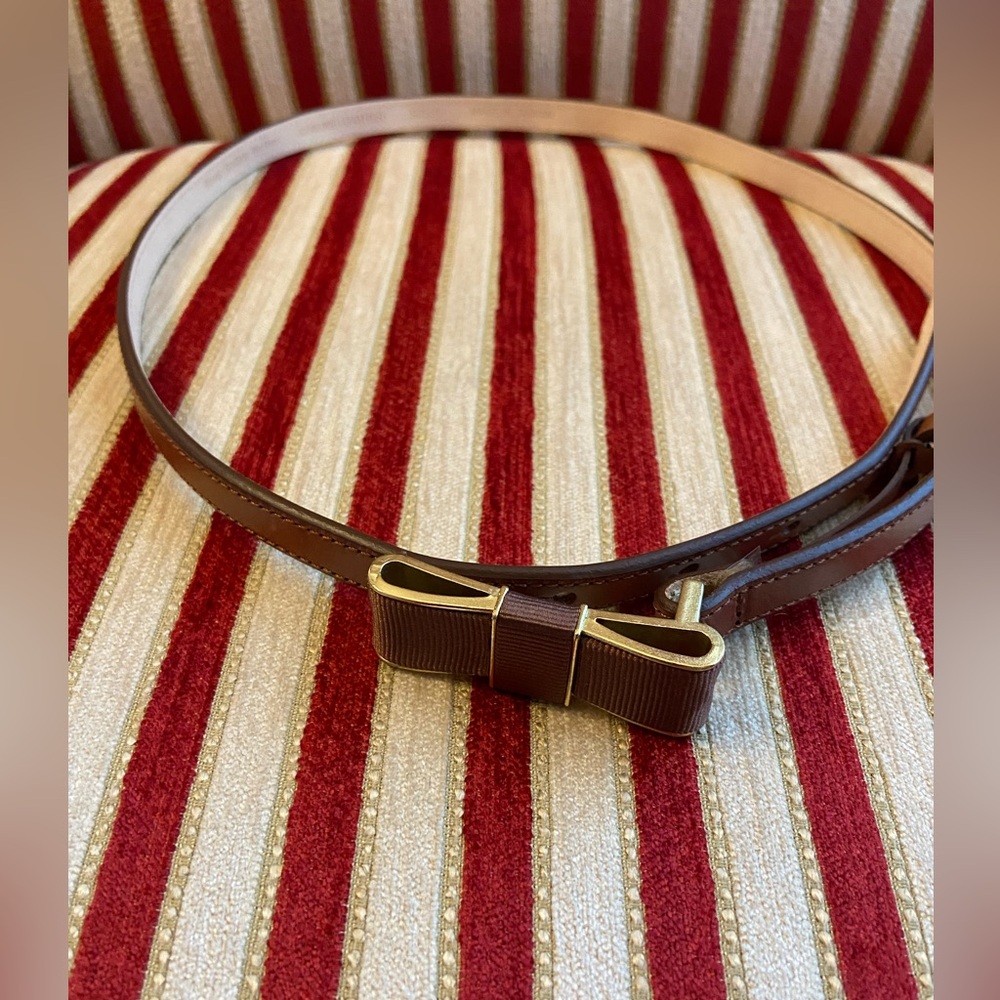Brooks Brothers Red Fleece Brown Leather Waist belt size XS